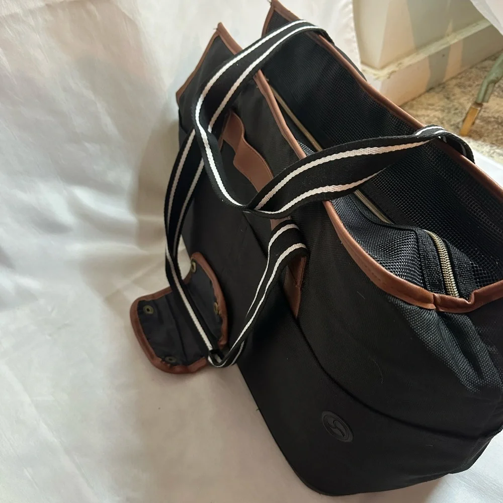 Black and Brown Animal Carrier